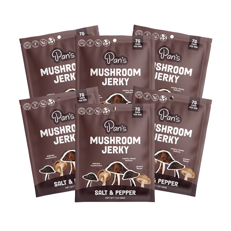 Salt & Pepper Mushroom Jerky - Single Serve Pack D2