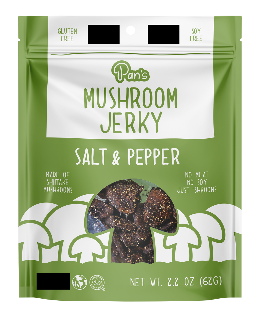 Salt & Pepper Mushroom Jerky - Upcycled Packaging Bundle F2