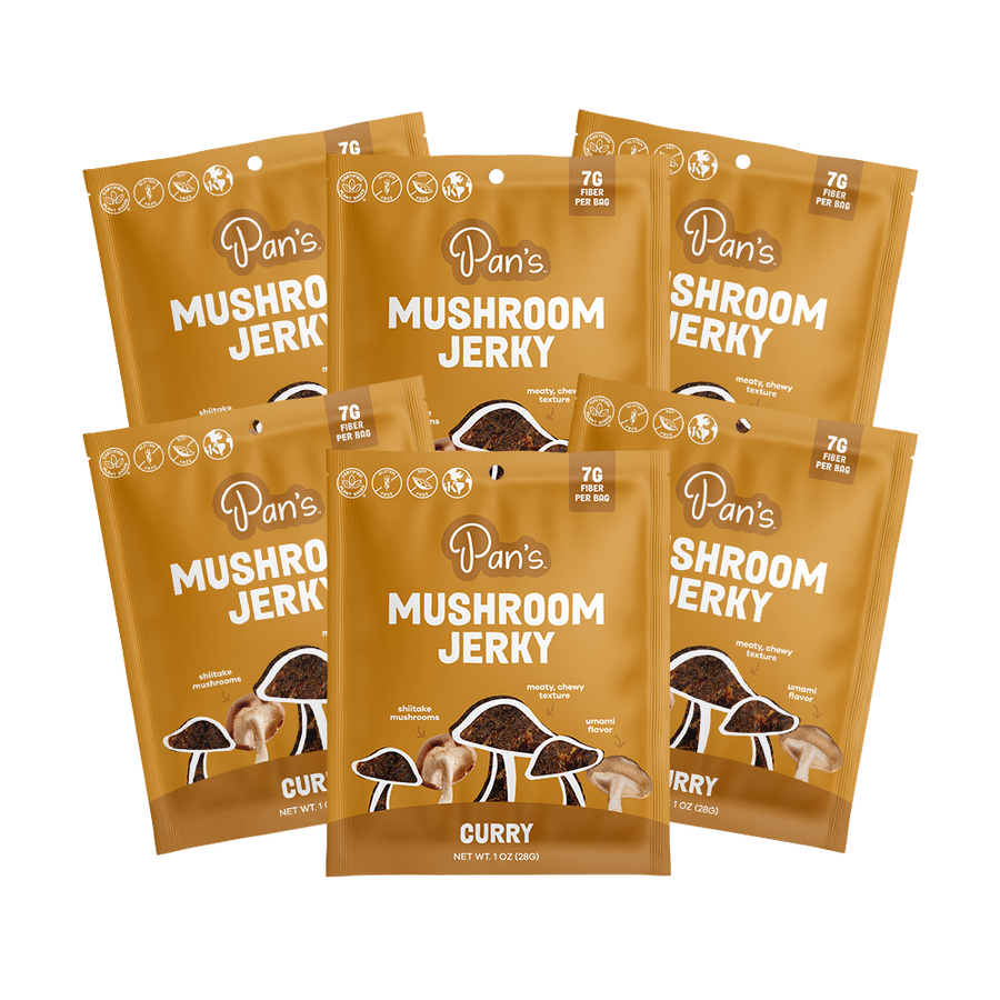 Curry Mushroom Jerky - Single Serve Pack F4