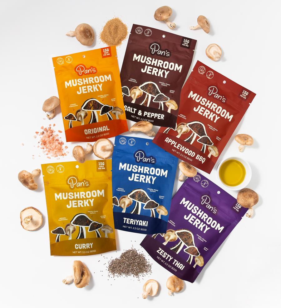 Pan's Mushroom Jerky - The Ultimate Flavor Pack T6